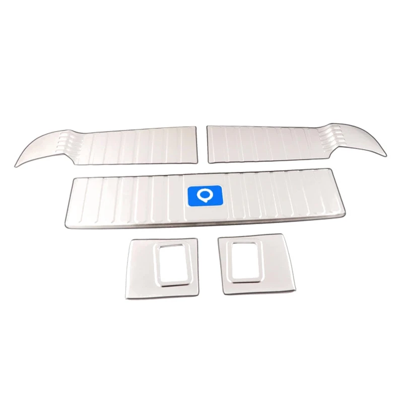 GWM Great Wall Poer 2019-2024 Pickup Truck Bed Tailgate Bumper Sill Pedal Protection Reflective Metal Strip Anti-Scratch & Anti-Slip