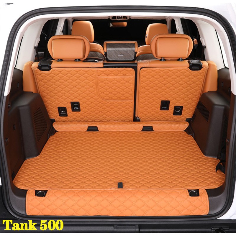For Great Wall GWM Tank 500 Accessories Modified Trunk Pad Special Waterproof Silk Ring Leather Interior Products For Trunk Pad