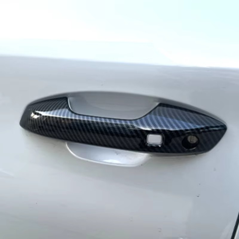 For Byd Atto 3 Yuan Plus Door Handle Sticker Door Bowl Carbon Texture Protection Car Sticker Car Accessories Para Auto Tools