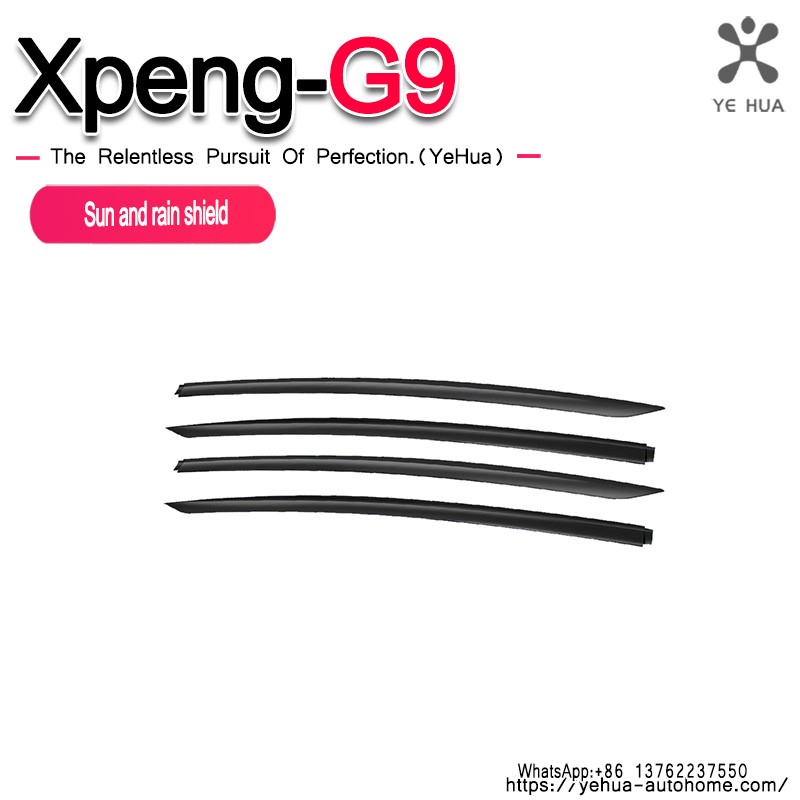 Xpeng G9 Car Window Rain Eyebrow Weathershield Window Visor Sun Visor Shade Cover Clear Vision Deflector Guard Window Deflector