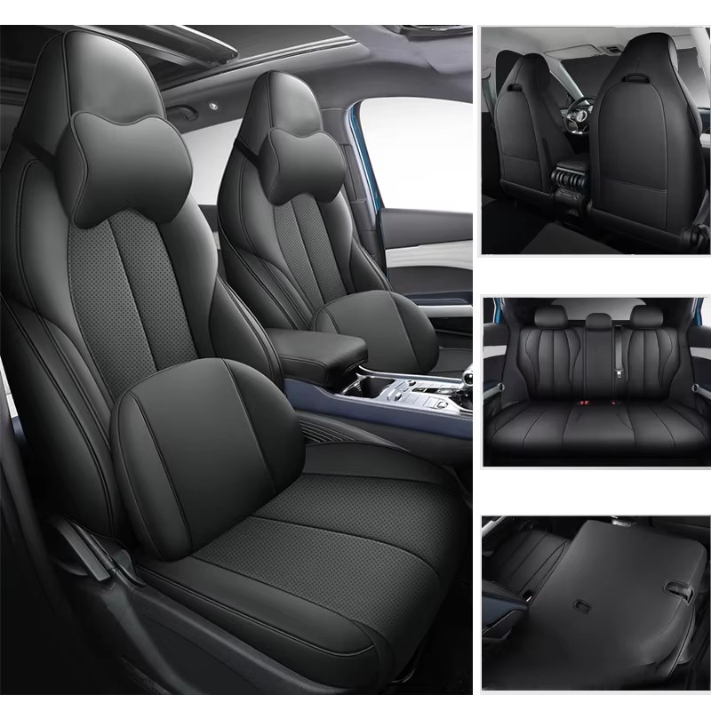 For BYD Atto 3 Ev High Quality Car Seat Covers PU Leather Seat Cushion Front and Rear Split Bench Protection New byd act 3 22-23