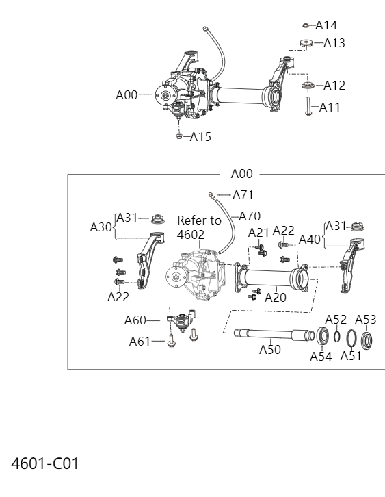 front axle4601