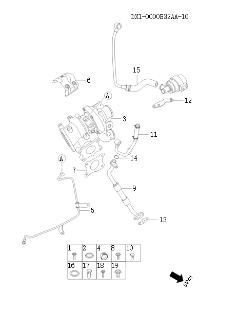 Jetour T2 Turbocharger DX1-0000E32AA-10