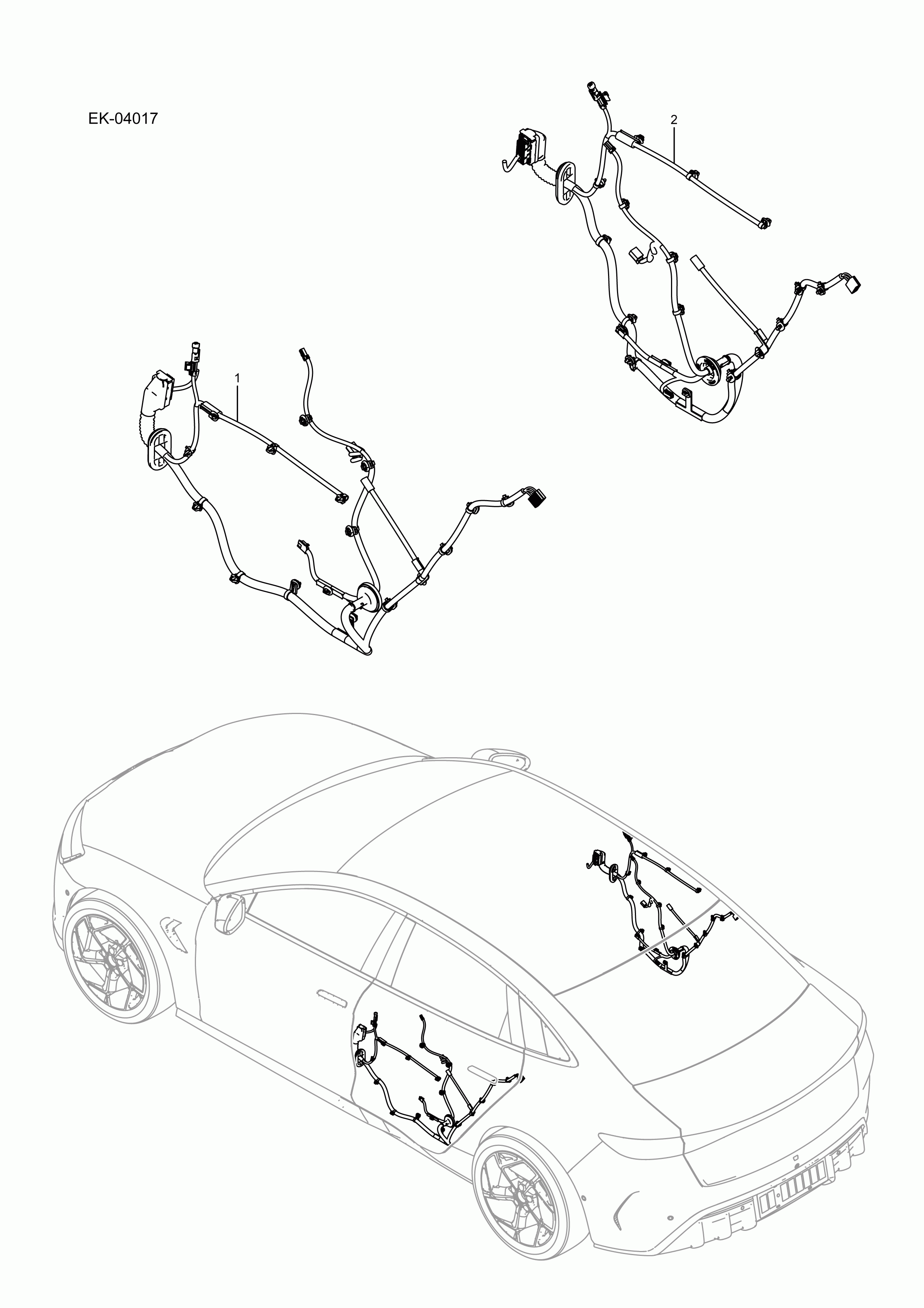 EK-04017 Rear door harness