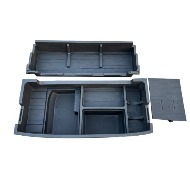 For Byd Atto 3 Ev Yuan Plus 2021-2024 Trunk Storage Box Organizer Box Storage Box Bottom Layer Car Accessories Para Auto Tools