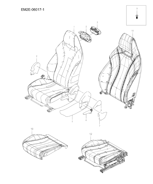 EM2E-06017-1 driver's seat