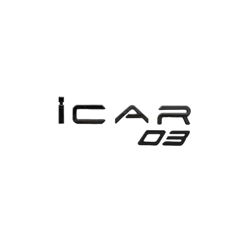 For Jaecoo J6 Chery Icar 03 Black Warrior Alloy Car Logo Zinc Alloy Rear Logo Exterior Decoration Upgrade