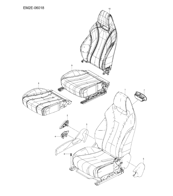 EM2E-06018 passenger seat