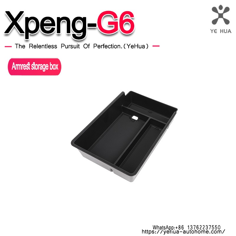 For XPeng G6  2023 2024 2025 Interior Car Central Control Armrest Storage Box  Car Built-in Box Accessories