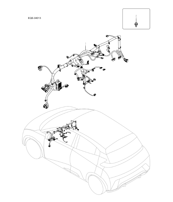 EQE-04013 instrument panel harness