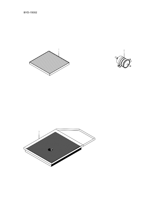 BYD 15002 maintenance parts