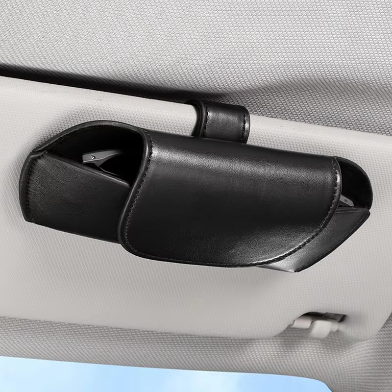 For BYD ATTO 3 YUAN PLUS TANG SONG HAN Leather Glasses box Car Sun Visor Sunglass Clip Auto Accessories