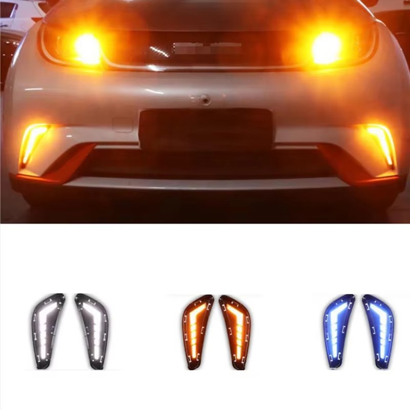 Car Light Assembly Front Rear Bumper Fog Lamp Led Light Lamp Cover Decor For BYD EA1 Atto 2 1 Dolphin EV Accessories 2021-2023