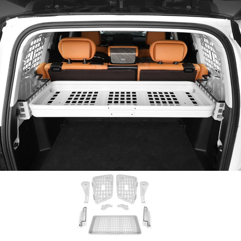 For Great Wall TANK 500 Tank 500 Accessories Trunk Storage Rack Aluminum Alloy Hanging Mesh Modification Accessories