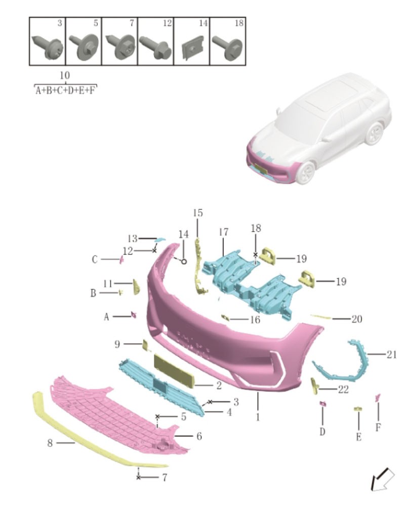 front bumper6010