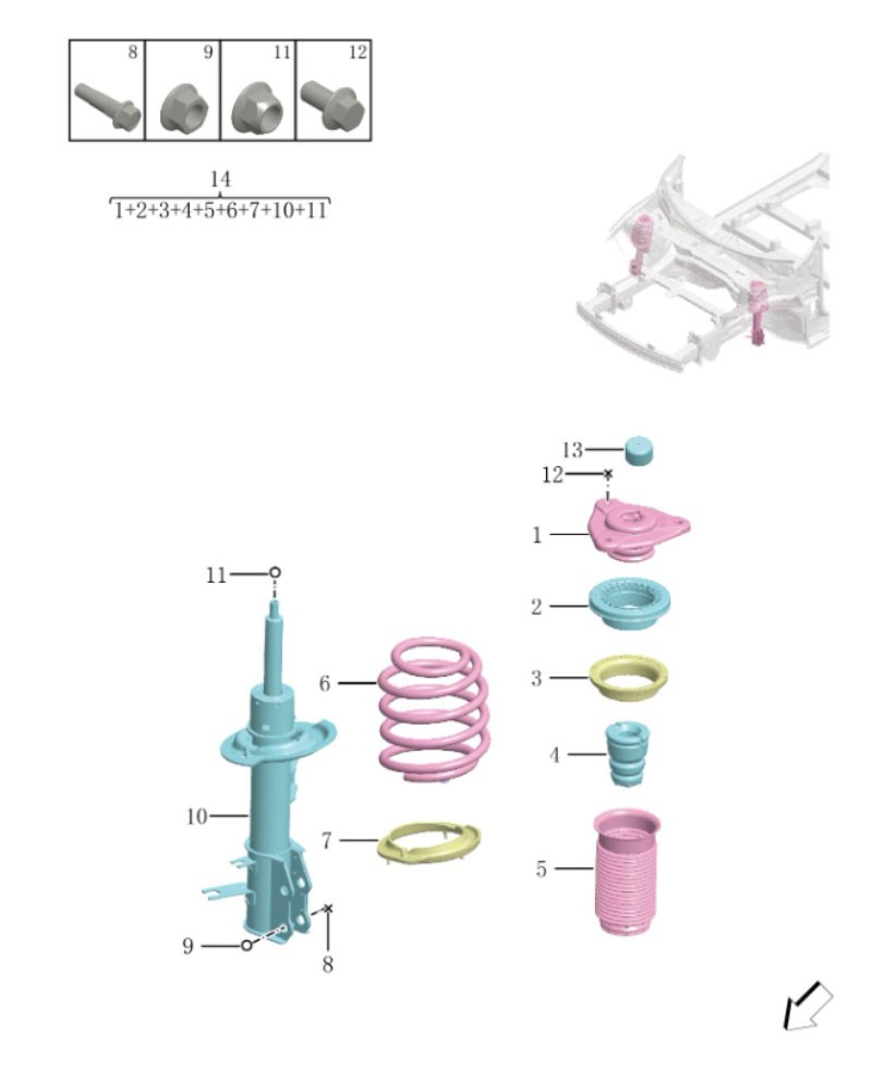 Front shock absorber4013