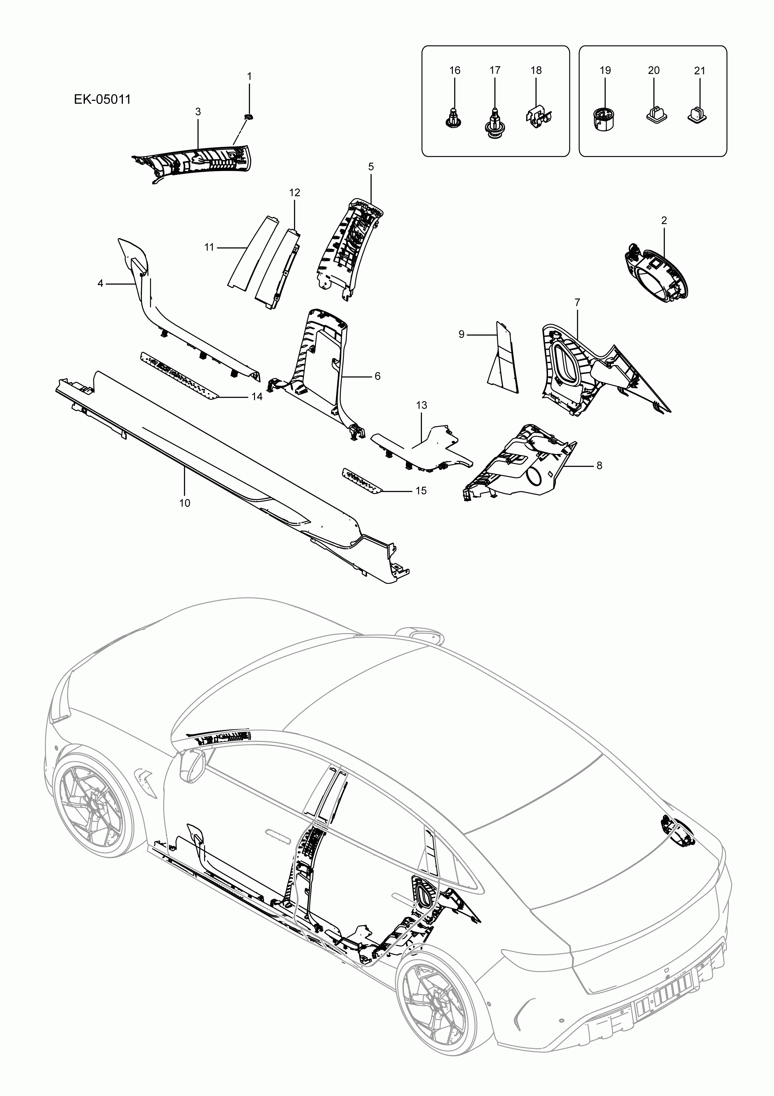 EK-05011 Side Panel Interior and Exterior Decoration
