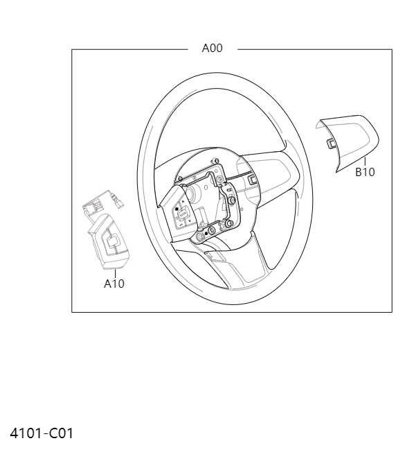 Steering wheel4101