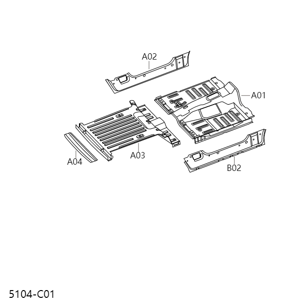 Vehicle floor5104