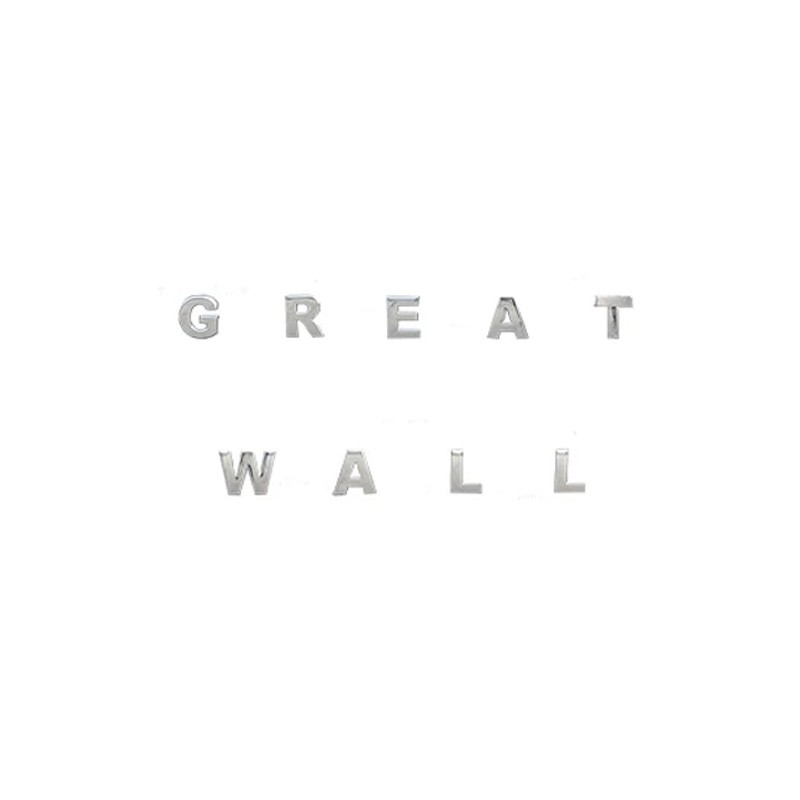 GWM Great Wall Poer 2017-2025 Rear Tail Door Letter Rear Trunk 3D Stereo Logo ABS Label Accessories