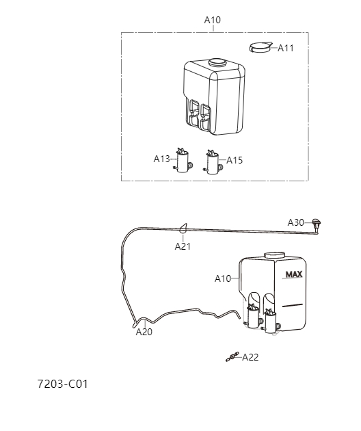 Windshield washer7203
