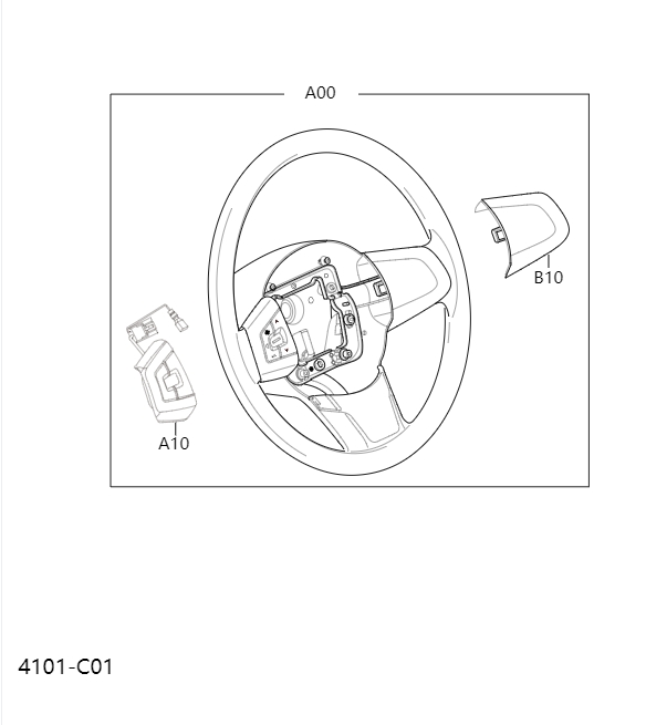 Steering wheel4101