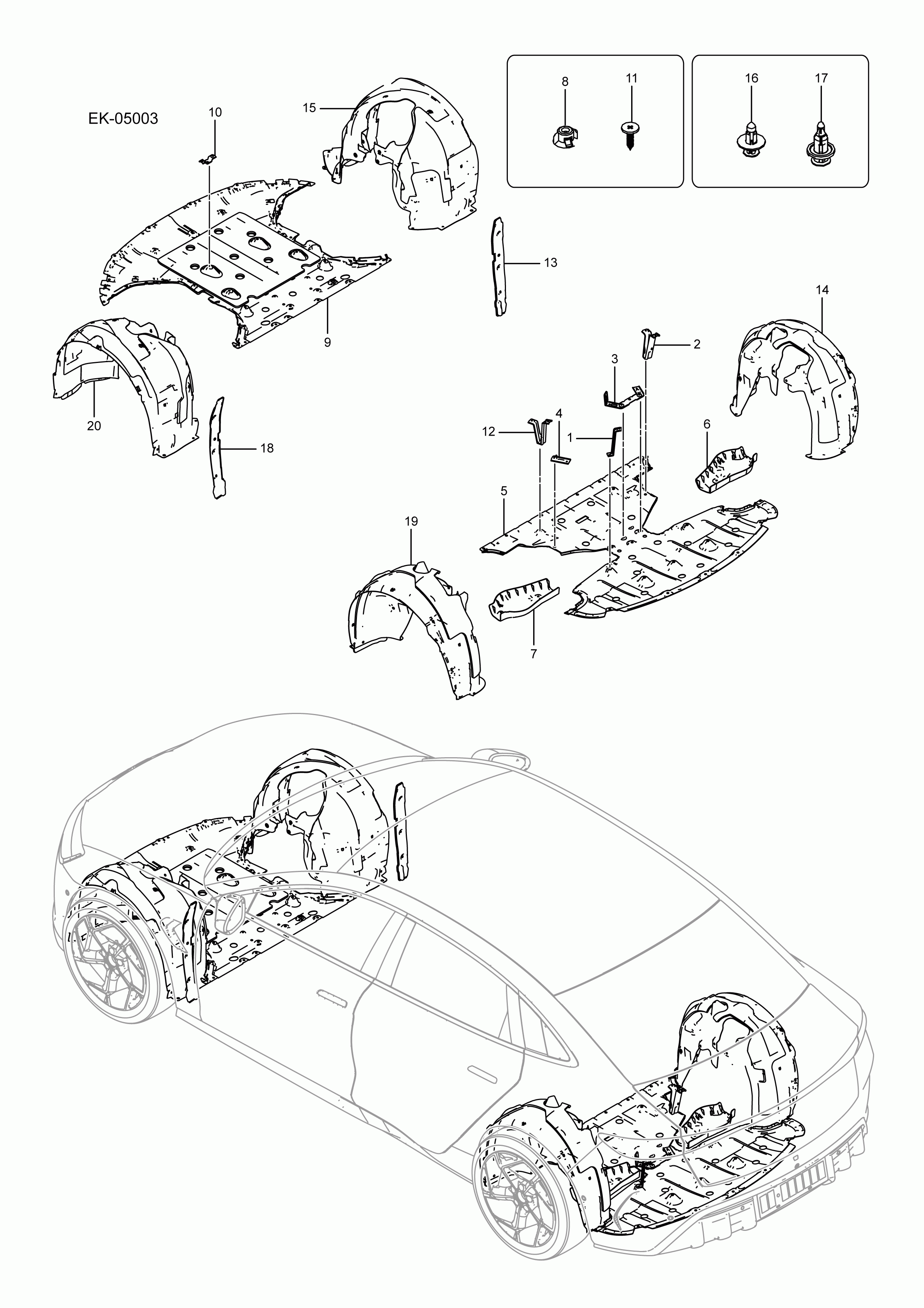 EK-05003 mudguard