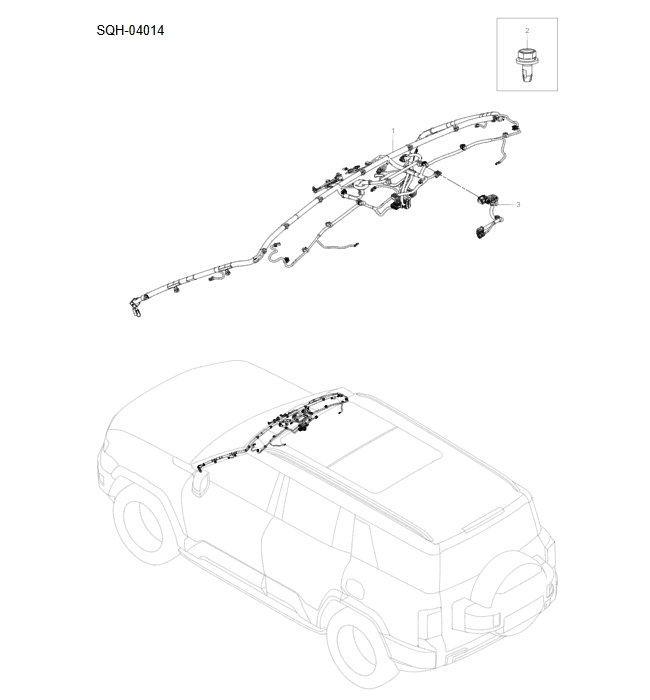 SQH-04014 ceiling wiring harness