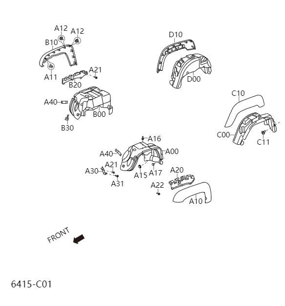 Outer mudguard6415