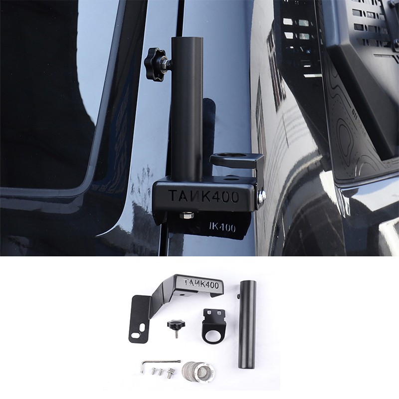 For Great Wall Tank 400 TANK 400 Modified Dual Antenna Flagpole Bracket Rear Door Base Hongqizi Desert Off Road Vehicle Parts