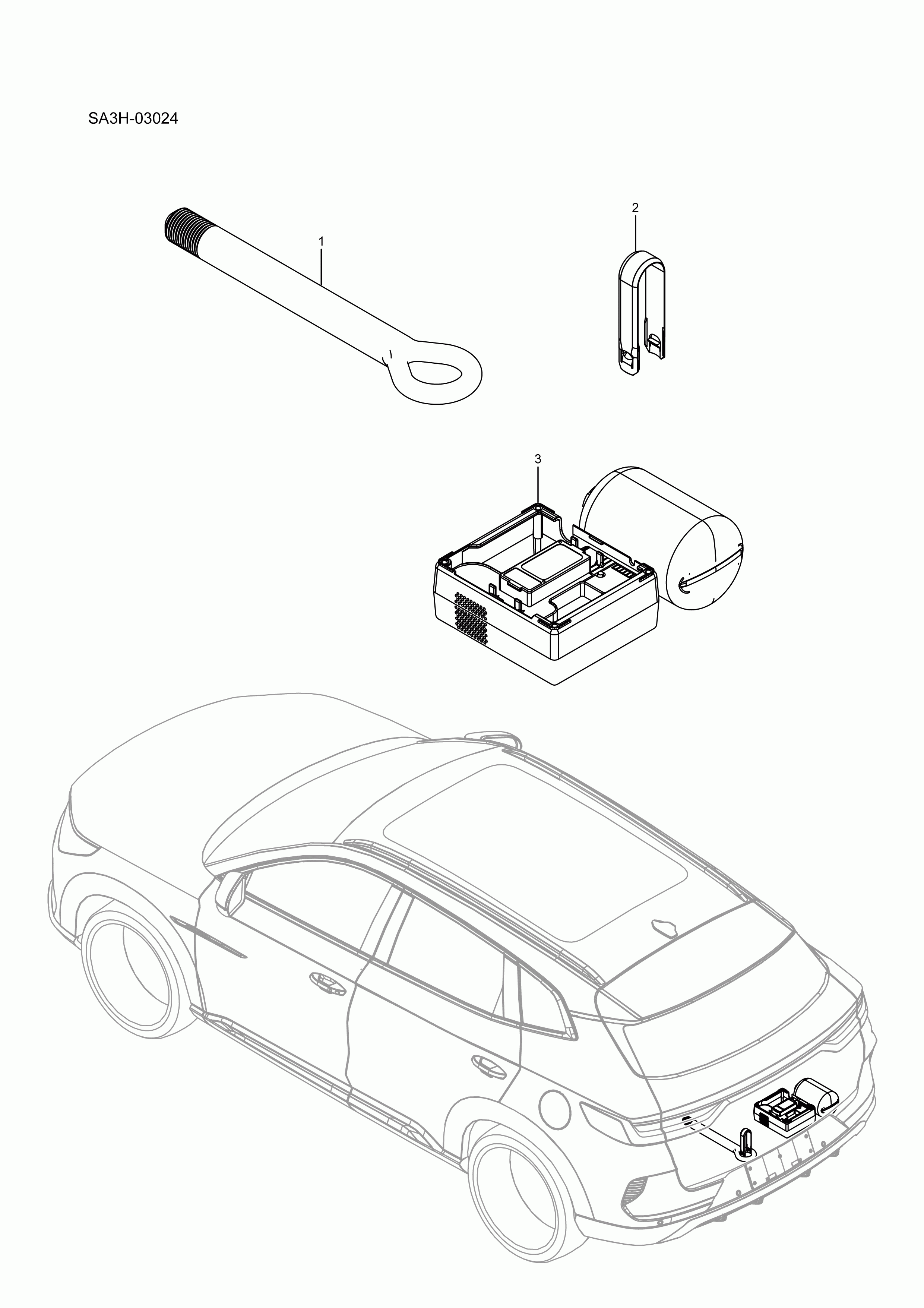 SA3HJ-03024 Vehicle Tools