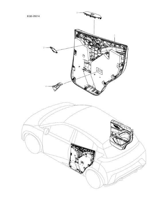 EQE-05014 Rear Door Interior