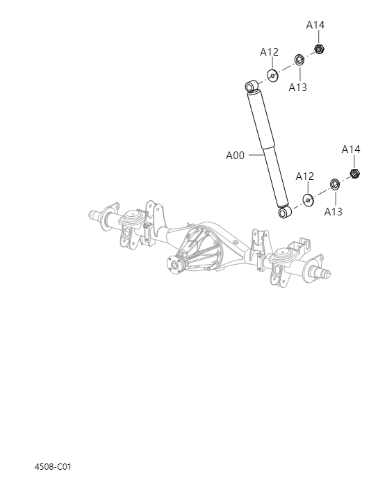 Rear shock absorber4508