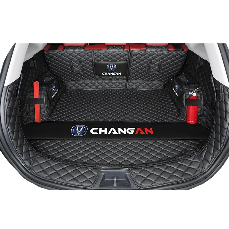 Changan CS35 Plus 2020-2023 Car Trunk Protection PU Leather Mat Catpet Interior Cover Part Auto Styling Accessories