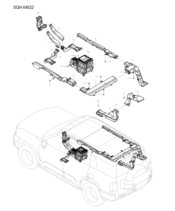 SQH-04022 air duct