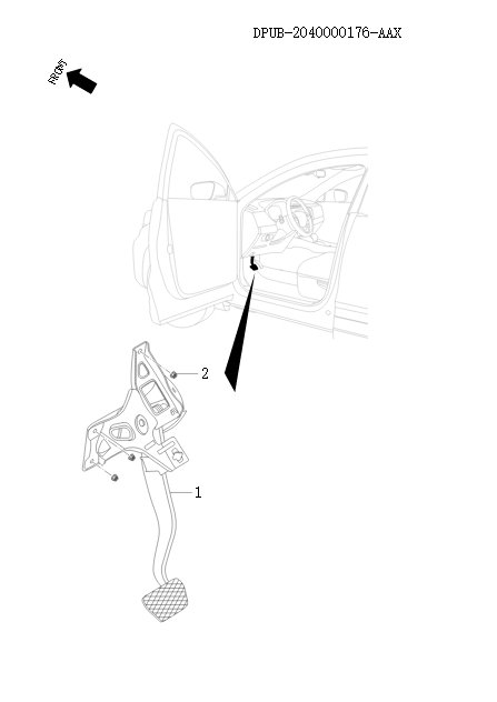 brake pedal     91