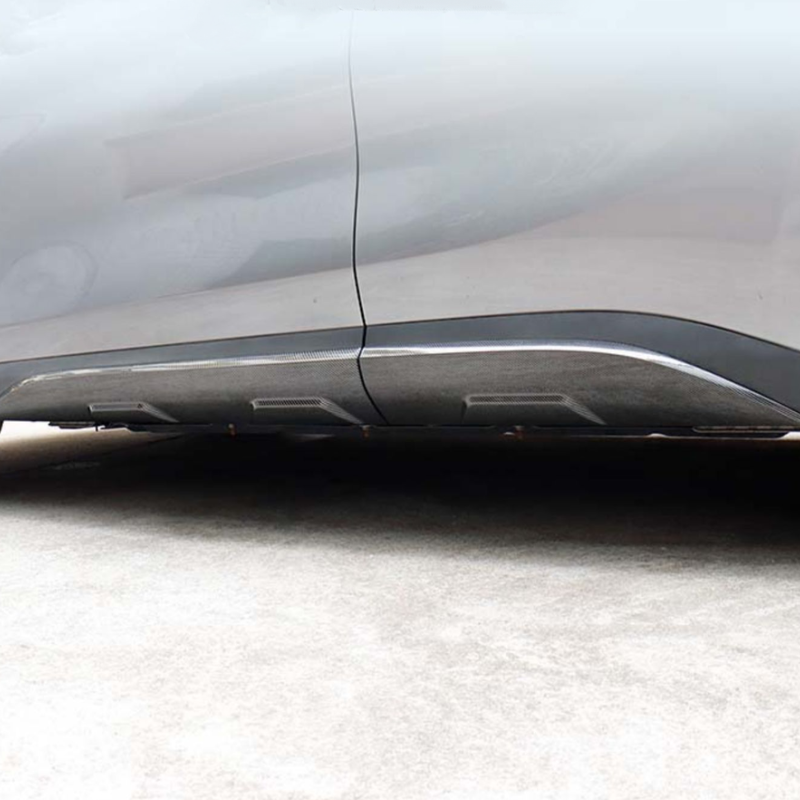 for Byd Atto 3 Ev Yuan Plus 2022 2023 Accesory Carbon Texture Door Edge Strip Sequins Modification Door Trim Door Skirts