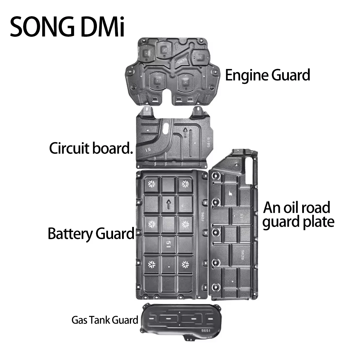 Byd Song Plus Dm-i Ev Seal U 2023 2024 Auto Guard Shield Car Shields Structure Engine Splash Front Under Cover Parts