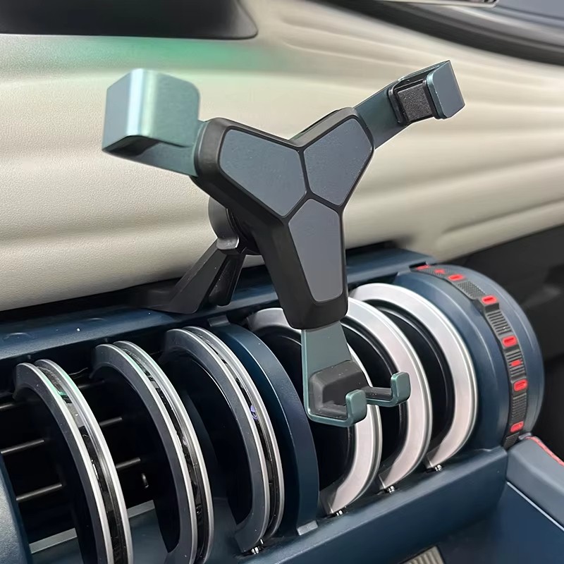 For BYD Atto 3 Yuan Plus 2022 Car Phone Holder Interior Parts Specialized Carbon Fiber Pattern Aromatherapy Holder Accessories