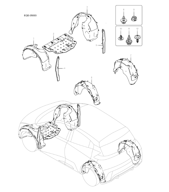 EQE-05003 mudguard