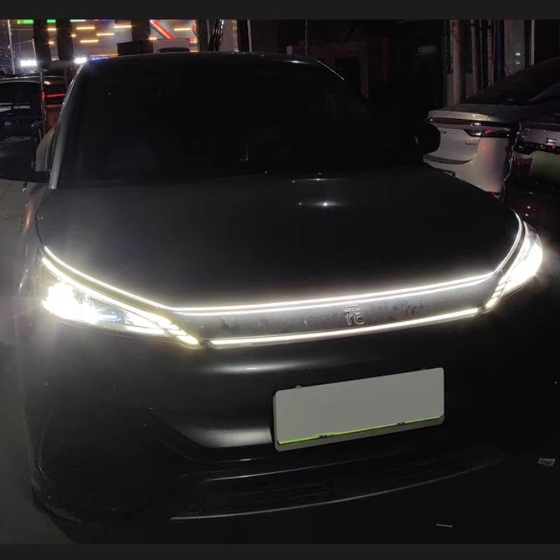 BYD Atto 3 yuan plus dynamic through-light net light LED modification