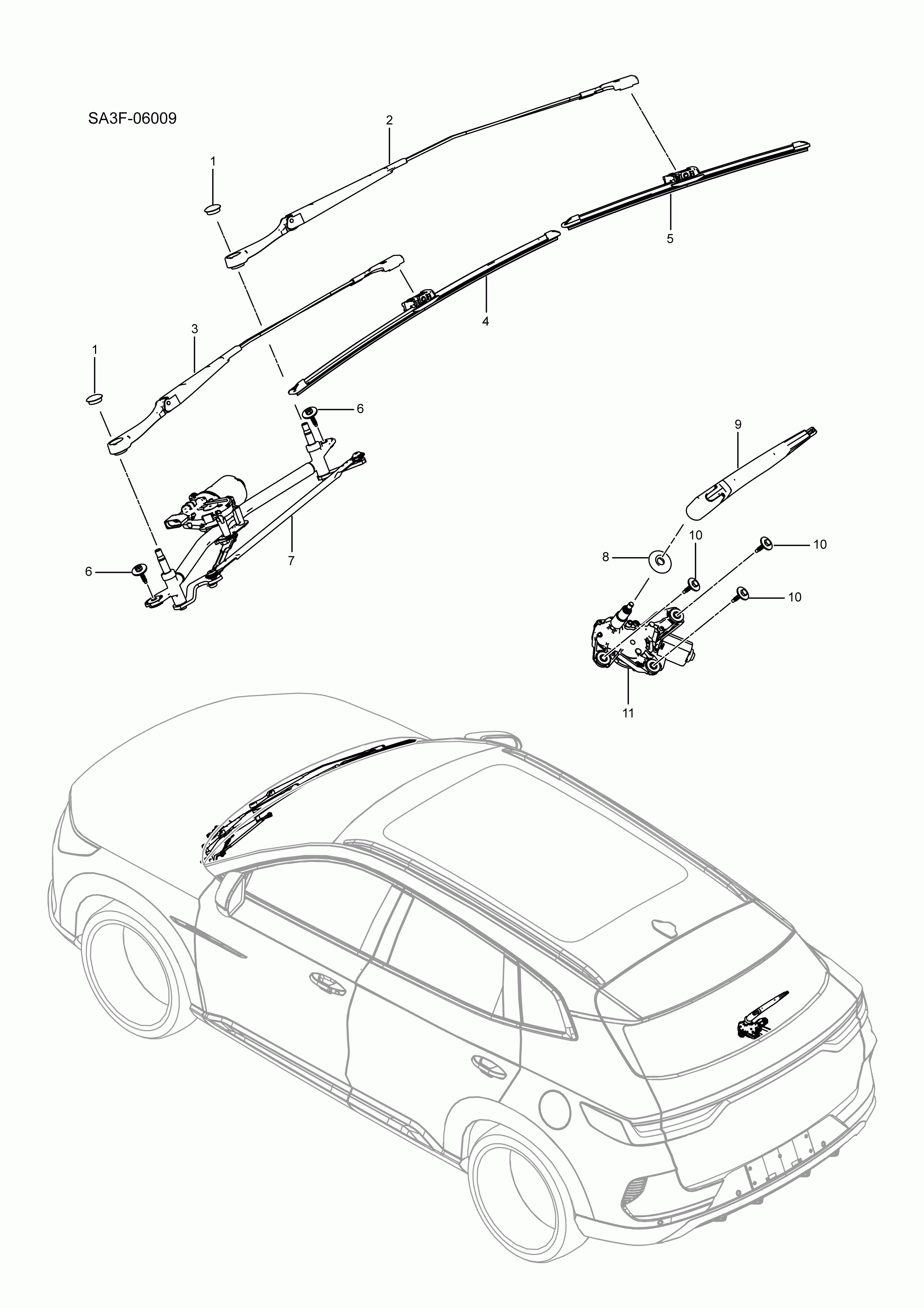 SA3HJ-06009 Wiper