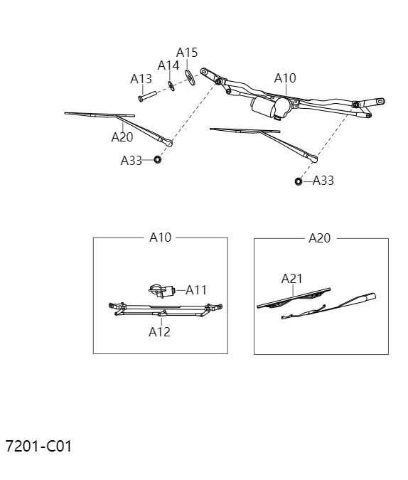 Front wiper7201-1