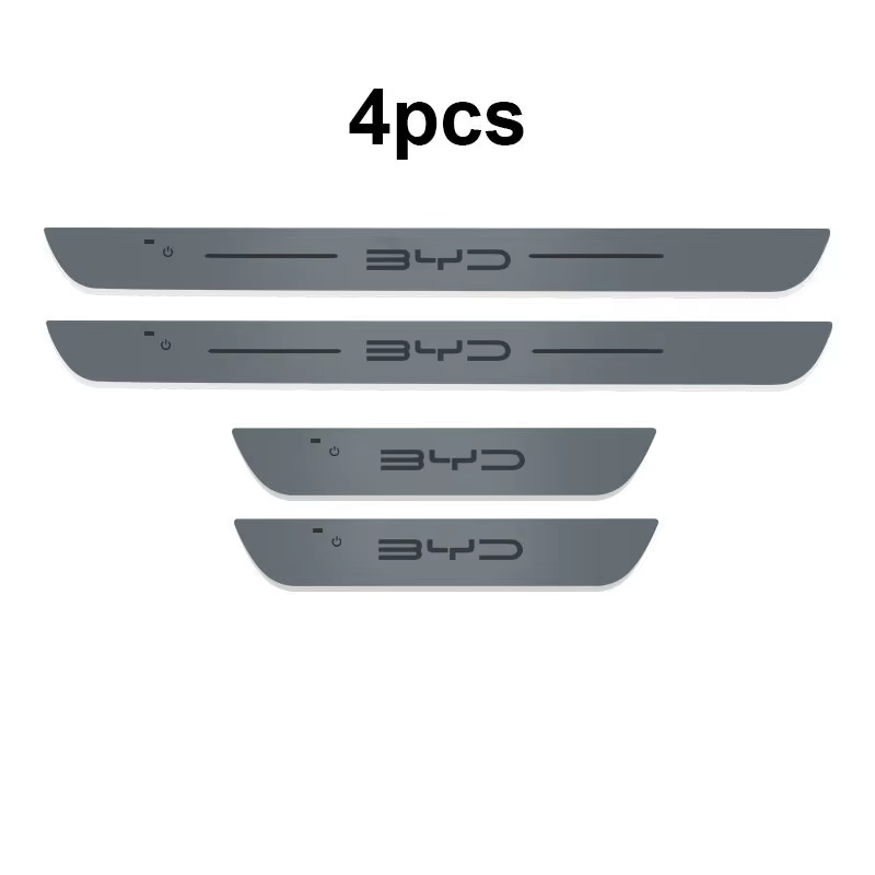 Car Door Sill Light Threshold Lamp LED Welcome Plate Pedal Light For BYD Song Qin Han EV Tang DM 2018 PLUS Song Pro MAX Yuan Car