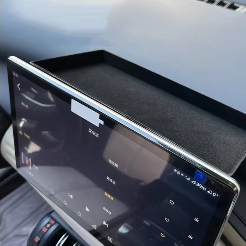 For Byd Atto 3 Yuan Plus Center Navigation Screen Rear Storage Box Dashboard Organizer Shelves Car Accessories Para Auto Tools