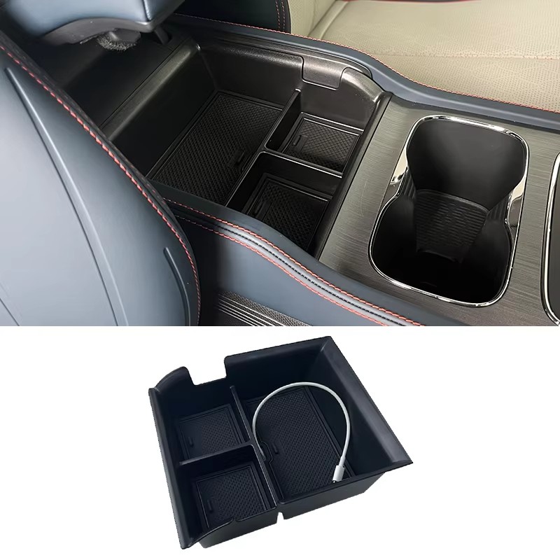 For BYD Atto 3 Yuan Plus 22-23 Years Car Center Console Storage Box Armrest Box Storage Tray byd Act 3 Byd Atto3 Accessories