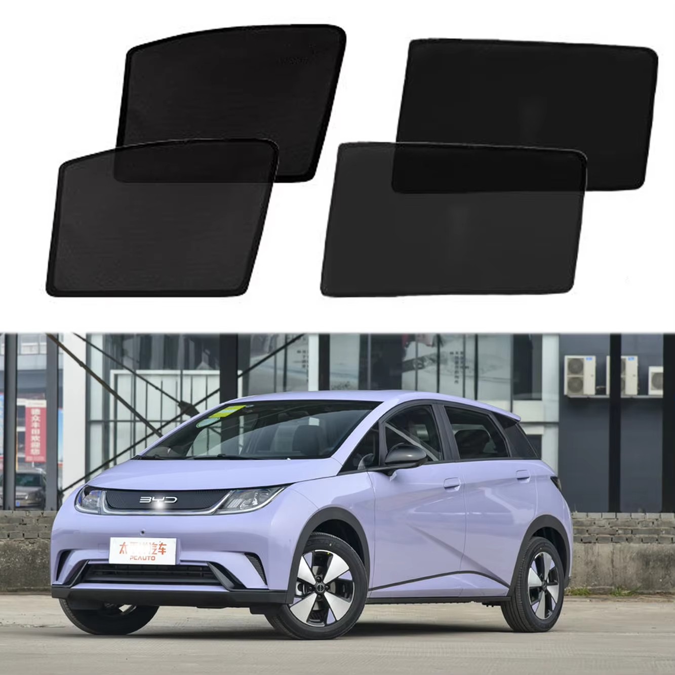 For BYD Dolphin 21-25 Magnetic Car Sunshade Shield Front Windshield Frame Curtain Sun Shade Accessories