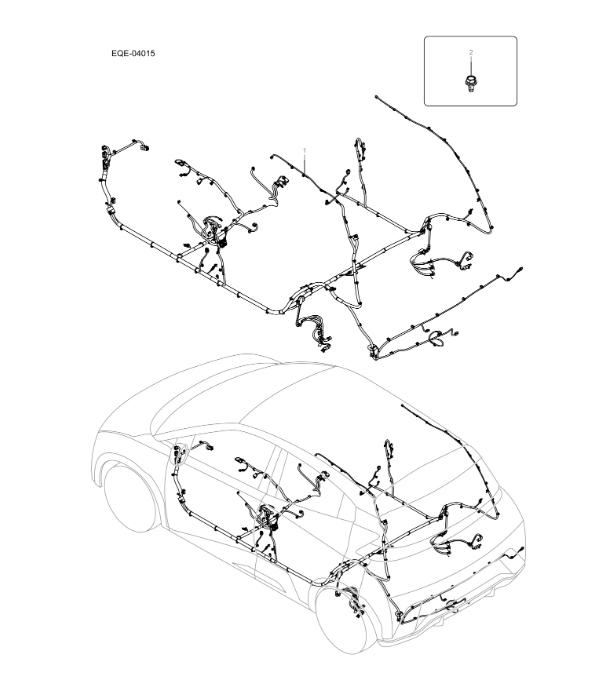 EQE-04015 floor wiring harness